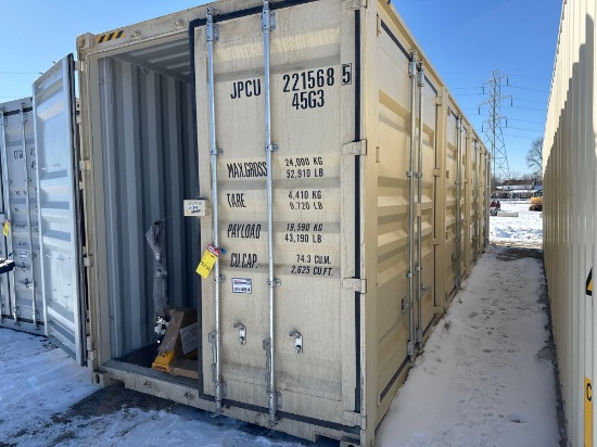 40' Storage Container, 1-trip High Cube Shipping Container