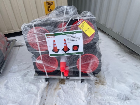 New Unused Allmetal K1428 Traffic Cones 60pcs
