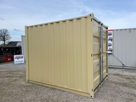 Shipping Container, SN# 600017, 7'x10' with window and side door
