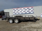 Sure Trac Trailer 7'x16' open trailer with ramps