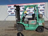 Mitsubishi FG24 Forklift, 3stg mast, 4400# lift, 42