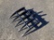 (Inv.52005) Miva Mini Excavator Rake Attachment Set