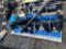 Hydraulic Auger Skid Loader Attachment Set, Includes 8