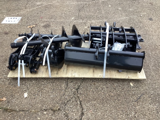 (Inv.52059) 2024 MIVA 9 Pc. Mini Excavator Attachment Set
