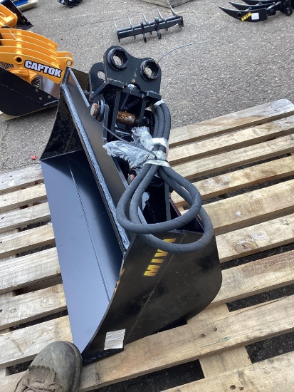 (Inv.52042) 2024 MIVA 32" Tilting Bucket Mini Excavator Attachment