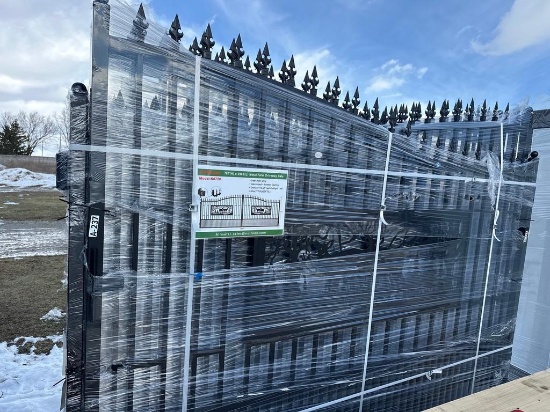 7FT(H) x 20FT(L) Metal Farm Driveway Gate