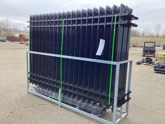 (Inv.52013) 2024 FENS Galvanized Steel Fence, Powder Coated, 200 Ft. of Fence