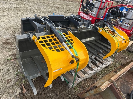 7 Ft. Mast Skidsteer grapple bucket