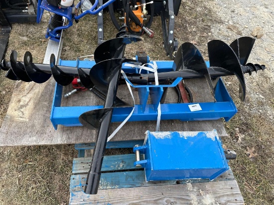 Hyd. Auger set. 8", 12", 16"