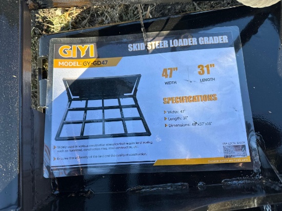 SKIDSTEER LOADER GREADER 47X31