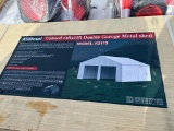 Unused 22 x 23 Double Garage Metal Shed
