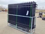 (Inv.52013) 2024 FENS Galvanized Steel Fence, Powder Coated, 200 Ft. of Fence