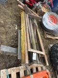 Forklift mast and forks