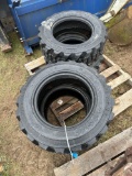 Set of 4 Unused Skidloader tires. 10-16.5