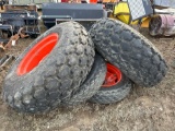 SET OF 4 TRACTOR TIRES. 18.4-26 & 9.5-26
