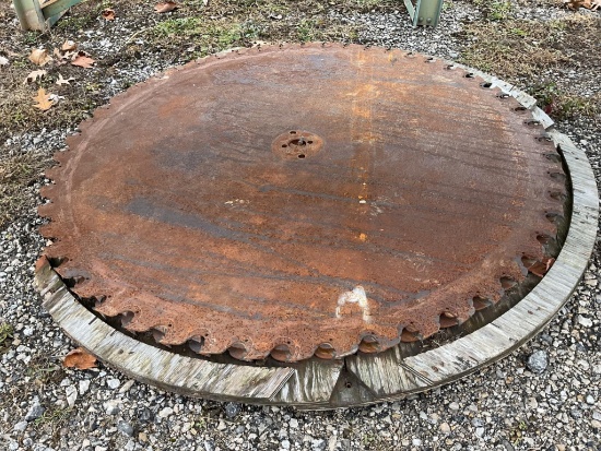 3- 56" Saw Blades F pattern, all have carbide bits