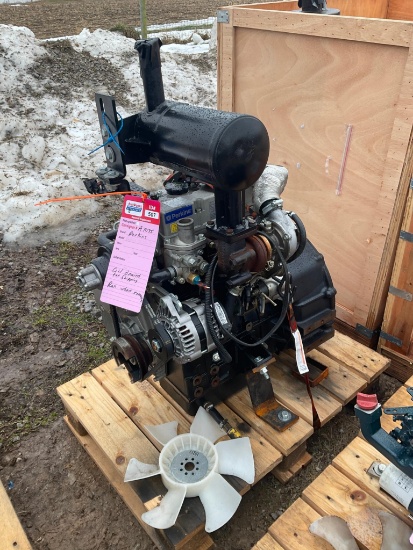 Perkins 3 cyl. diesel Model 403 F-15T fan to flywheel when removed