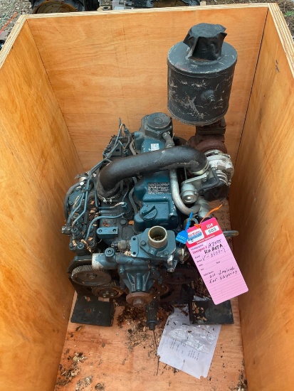 Kubota V3600 Diesel Engine 4 cyl., no fan has flywheel