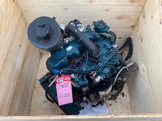 Kubota V3600 Diesel Engine 4 cyl., no fan has flywheel