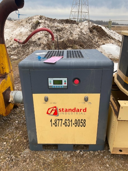 GSI 10hp AirCompressor, 3-phase, 1000 hours, 1 owner