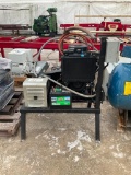 Kawasaki 3phase generator, Model FD750P, 7804 hrs., NatGas, motor mounted on stand, 12.8 kW Meccatte