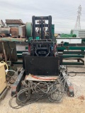 Hydr. Pallet Stacker run 15' track w/ lift mask