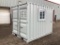 New 1 Trip 10' Shipping Container, Side Door, Window