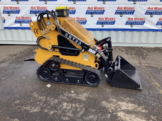New Unused AGT Model CR23 Compact Track Loader, 32" Bucket, 23 Hp Gas Engine, Aux. Hydraulics