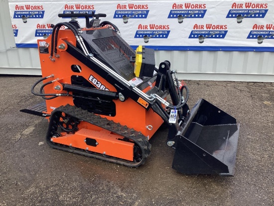 New Unused EGN Model EG36C Tracked Skid Loader, Aux. Hydraulics, 13.5 Gas Engine, 38" Bucket