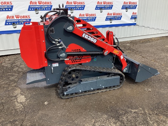 New Unused EGN Model EG360 Tracked Skid Loader, Aux. Hydraulics, 13.5 Gas Engine, 38" Bucket