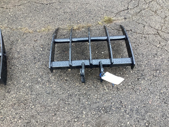 New Unused Miva Mini Excavator Rake Attachment