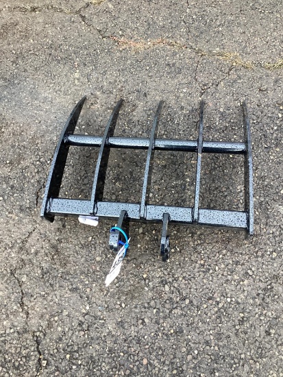 New Unused Miva Mini Excavator Rake Attachment