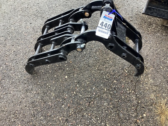 New Unused Miva Mini Excavator Grapple Attachment