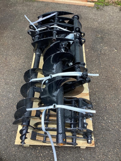 New Unused MIVA 9 Pc Mini Excavator Attachment Set