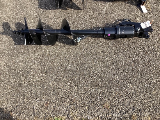 New Unused MIVA Hydraulic Auger Mini Excavator Attachment, 12" Auger Bit