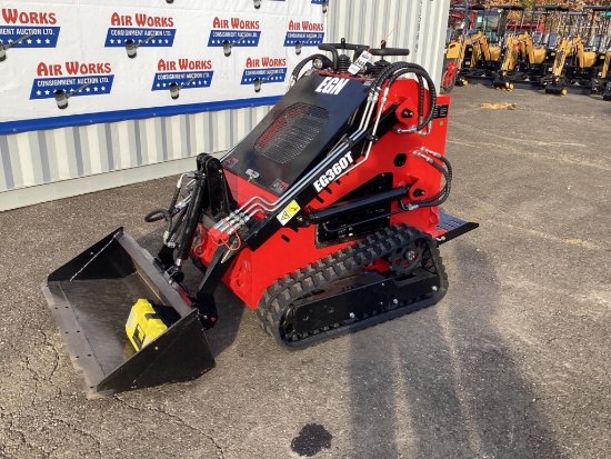 New Unused EGN Model EG360T Tracked Mini Skid Loader, 40" Bucket, Aux. Hydraulics, 13.5 Hp Engine