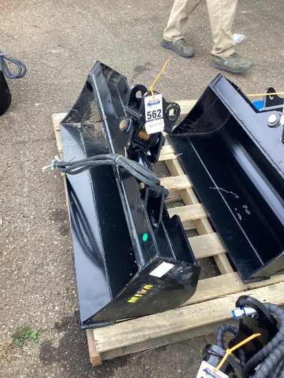 New Unused MIVA 40" Tilting Bucket Mini Excavator Attachment