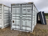 New 1 Trip 40' High Cube Multi Door Shipping Container, 4 Side Opening Doors 1 End Door