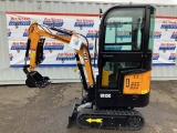 New Unused Miva Model VA13C Mini Excavator, Enclosed Cab, Aux. Hydraulics, 13.5 Hp Gas Engine