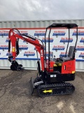 New Unused MIVA Model VA13 Mini Excavator, 13.5 Hp Gas Engine, Dozer Blade, Aux, Hydraulics