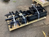 New Unused MIVA 9 Pc Mini Excavator Attachment Set