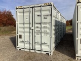 New 1 Trip CTN High Cube Multi Door 40' Shipping Container, 4 Side Doors, 1 End Door