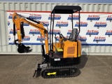 New Unused MIVA Model VA15 Mini Excavator, 13.5 Hp Gas Engine, Dozer Blade, 16
