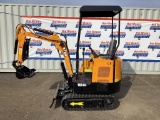 New Unused MIVA Model VA15 Mini Excavator, 13.5 Hp Gas Engine, Dozer Blade, 16