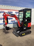New Unused MIVA Model VA13C Mini Excavator, 13.5 Hp Gas Engine, Dozer Blade, 16