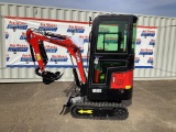 New Unused MIVA Model VA13C Mini Excavator, 13.5 Hp Gas Engine, Dozer Blade, 16