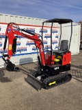 New Unused MIVA Model VA13 Mini Excavator, 13.5 Hp Gas Engine, Dozer Blade, 16