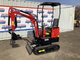 New Unused MIVA Model VA13 Mini Excavator, 13.5 Hp Gas Engine, Dozer Blade, 16