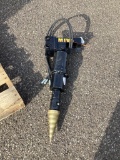 New Unused MIVA Hydraulic Wood Drill Mini Excavator Attachment