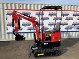 New Unused MIVA Model VA13 Mini Excavator, 13.5 Hp Gas Engine, Dozer Blade, 16